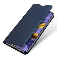 Samsung Galaxy A71 Flip Wallet Cover Dux Ducis Dunkelblau