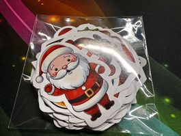 Xmas / Santa / Christmas Stickers I 50 Stk. I Wasserdicht