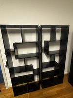Drei Regale schwarz