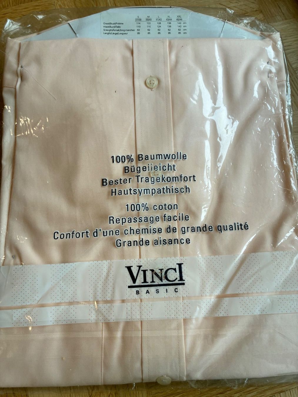 Camicie: Vinci Basic: Chemise/ Hemd/ Camicia – Nuovo e nell'imballaggio originale da Fribourg venduto da SD1910 1