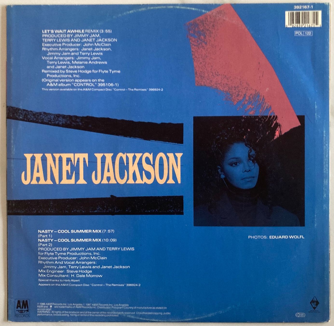 Dischi in vinile: JANET JACKSON - LET'S WAIT AWHILE – Usato da Poliez-Pittet venduto da Newtown-Records 1