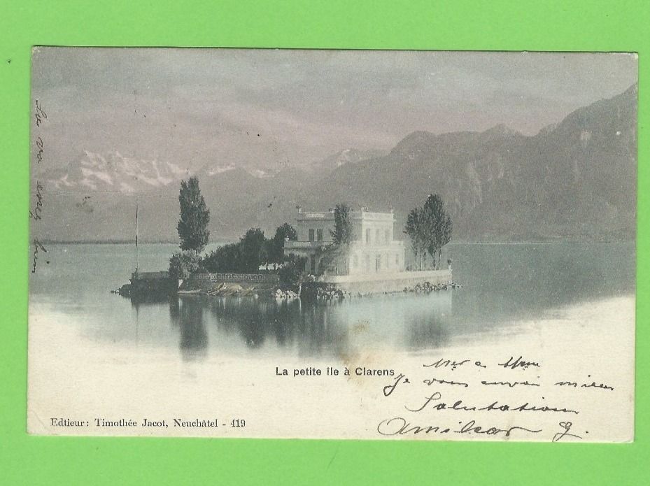 Cartoline postali: La petite ile à Clarens – Usato da Zürich venduto da t24_de