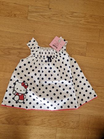 Robe Hello Kitty à pois, neuve avec étiquette, taille 68