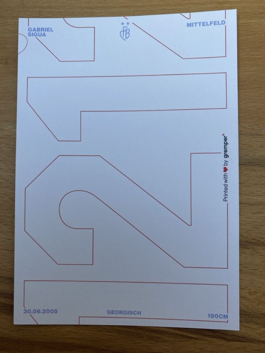 Autogramme: FC Basel AK Gabriel Sigua Saison 24/25 – Neu (gemäss Beschreibung) aus Büsserach von Gimenez77 1