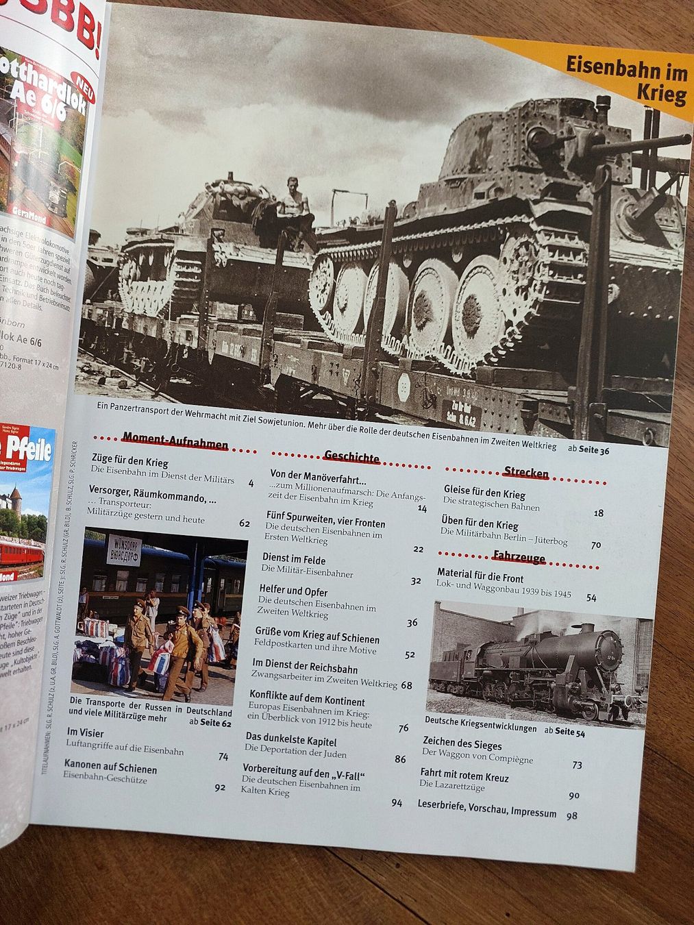 Revues & Magazines: Bahn Extra - Eisenbahn im Krieg – D'occasion à Schönenwerd par Steidi 1