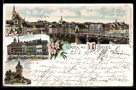 Litho Basel, St. Johann-Tor, Marktplatz,
