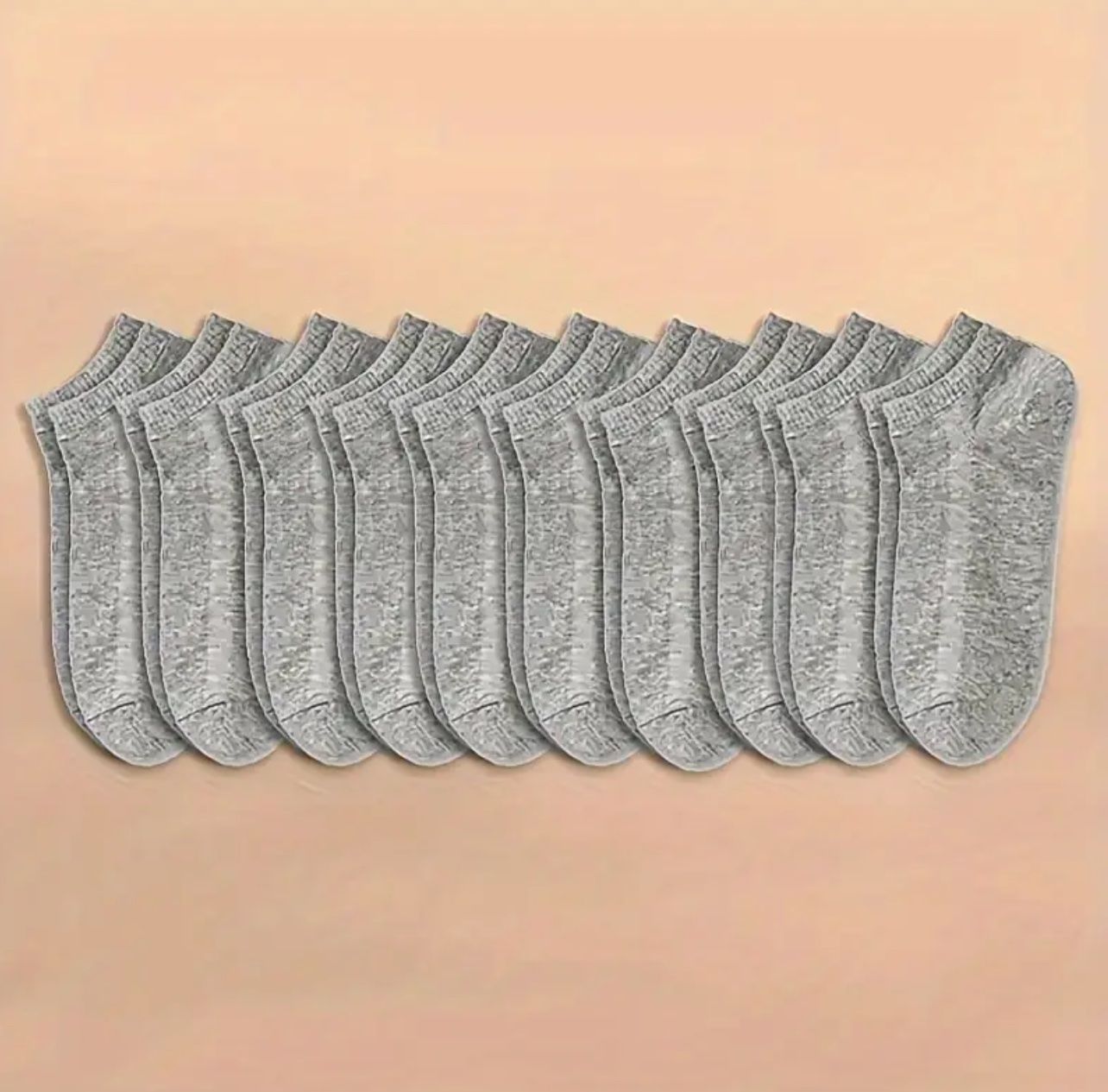 Calze: 10 Paar Sneaker Socken grau Einheitsgrösse neu – Nuovo e nell'imballaggio originale da Suhr venduto da SchnapperCH
