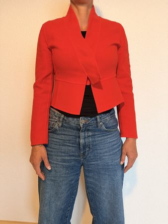 Akris Damen Jacke Rot Grösse 36
