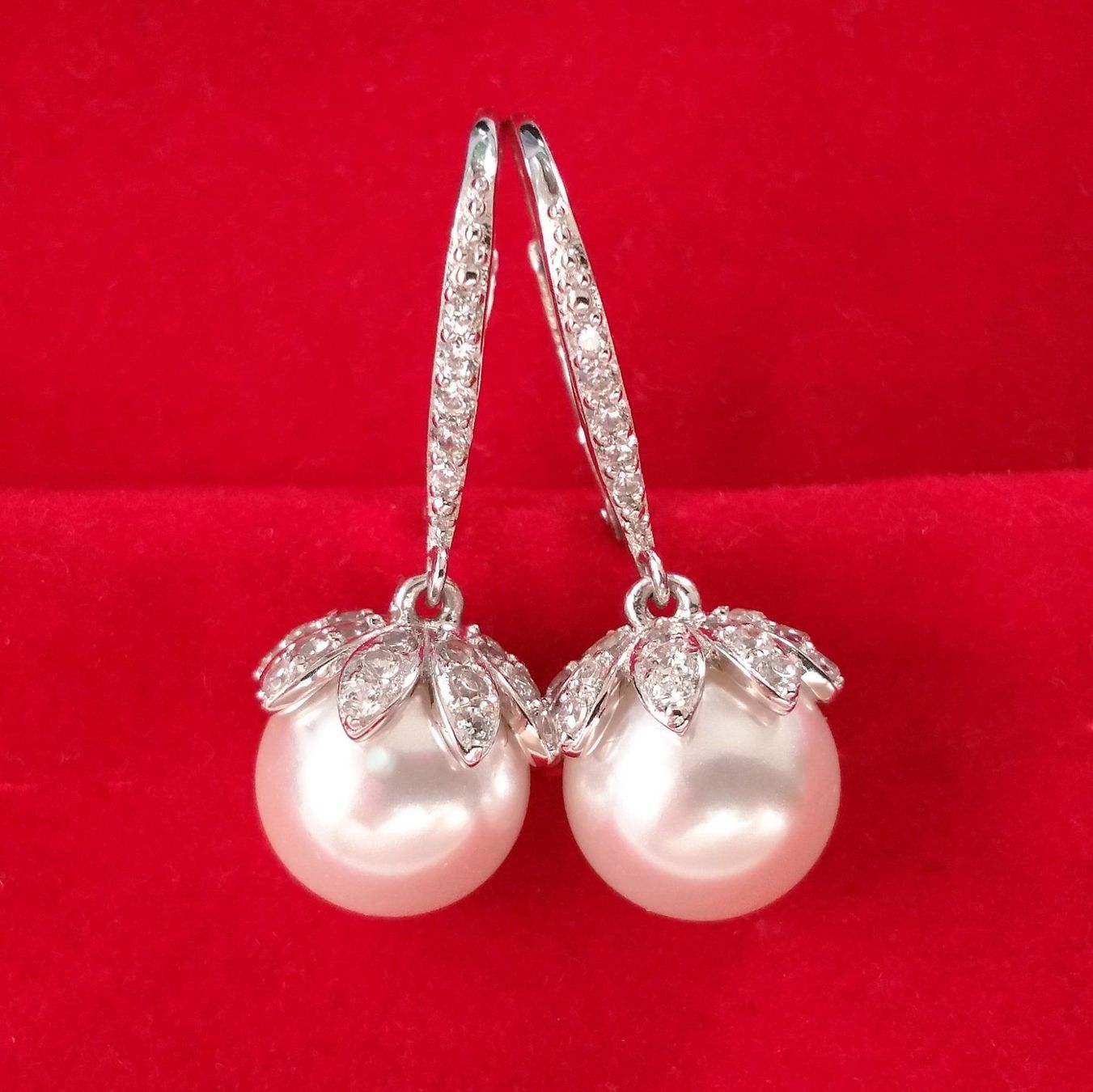 Orecchini pendenti & Orecchini a lobo: Montalin 925 Silber Ohrringe echte Muschelkernperlen – Nuovo e nell'imballaggio originale da Zürich venduto da Montalin2 1
