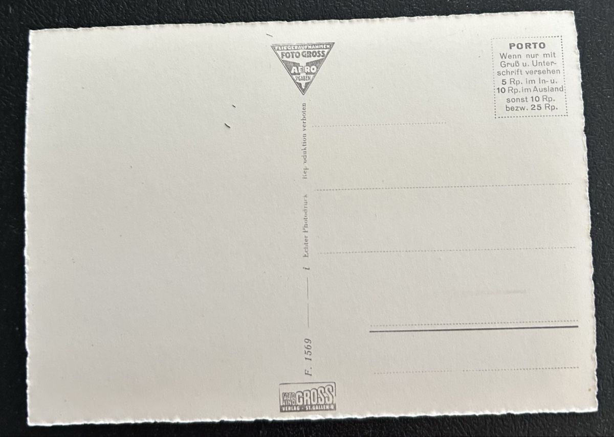 Cartoline postali: Flugaufnahme Rebstein SG – Usato da Horw venduto da Tellbub 1