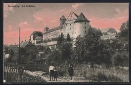AK Porrentruy, Le Chateau, 1912