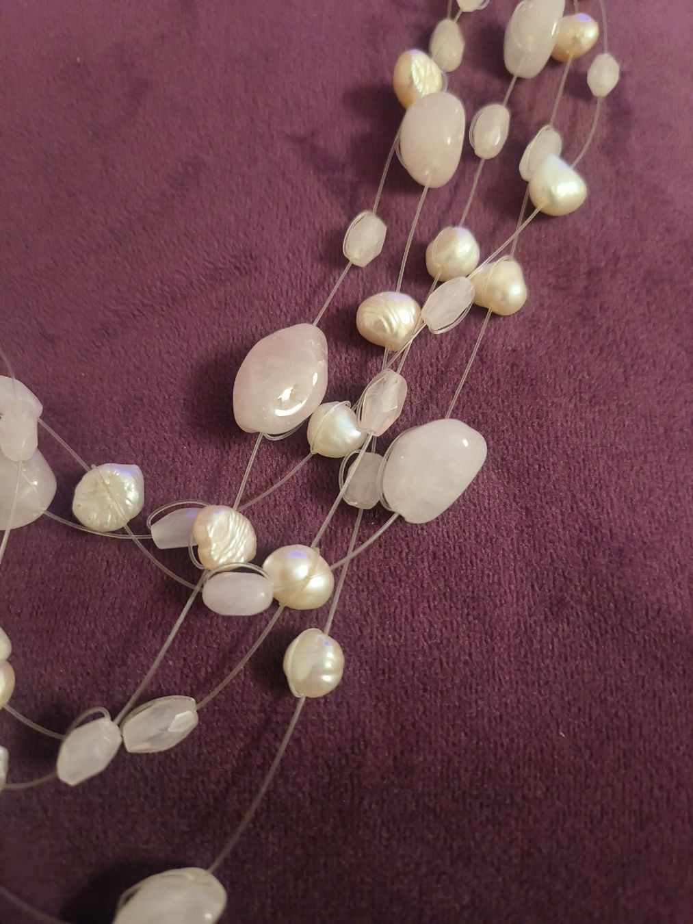 Catenine: bijoux collier perles/ pierre argent 925 – Usato da Pampigny venduto da Nathbn 1