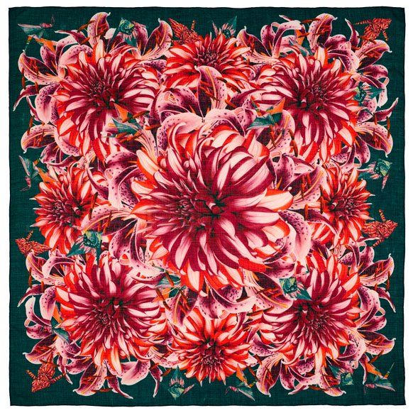 Fabric Frontline Foulard & Sciarpe: Kaschmirfoulard Dahlia – Nuovo (secondo la descrizione) da Zürich venduto da Poppy108