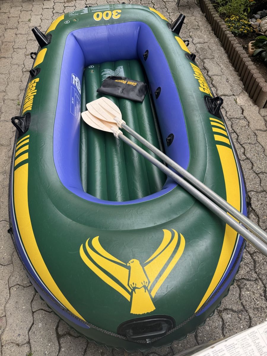 Boote: Intex Seahawk 300 Schlauchboot mit Pumpe und Paddel – Gebraucht aus belp von Squashbiker10 3