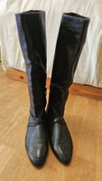 Weichste, geschmeidige Lederstiefel schwarz