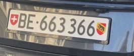 BE 663 366 Kontrollschild