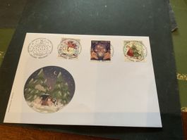 2022 SONDERMARKEN FDC WEIHNACHTEN VOLLSTEMPEL