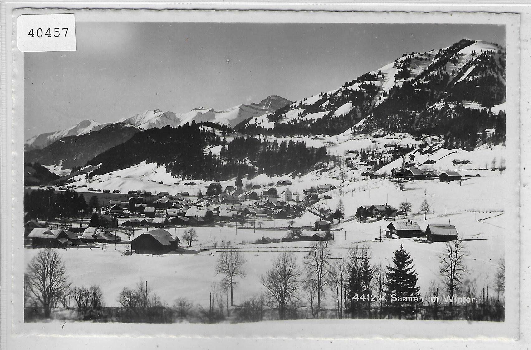 Cartoline postali: Saanen im Winter en hiver – Usato da Ettingen venduto da Kartenplanet