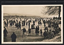 Foto-AK Zürich, Menschenmengen bei der 