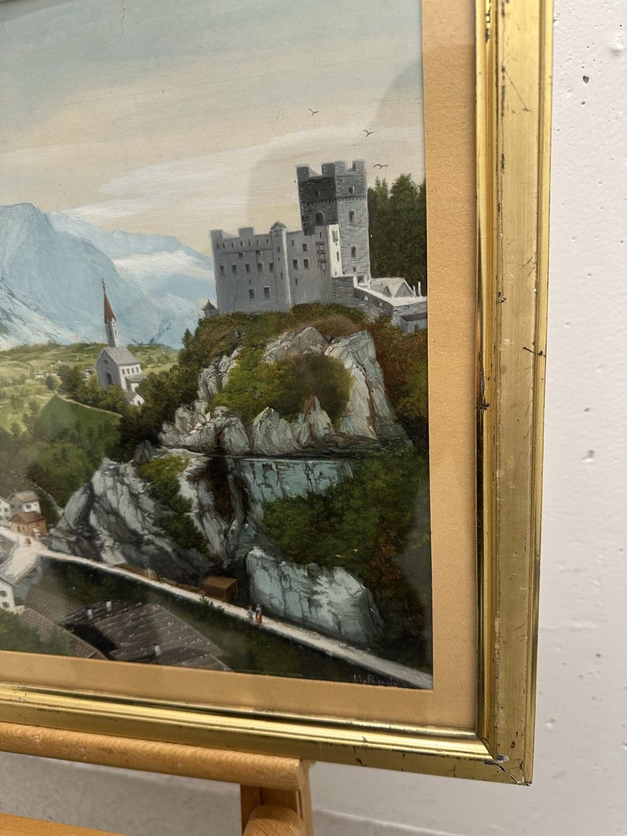 Dipinti: Original Gemälde von H. Ruch, Glarus Landeck Tirol – Usato da Ebikon venduto da Gaenggeliwaar 3