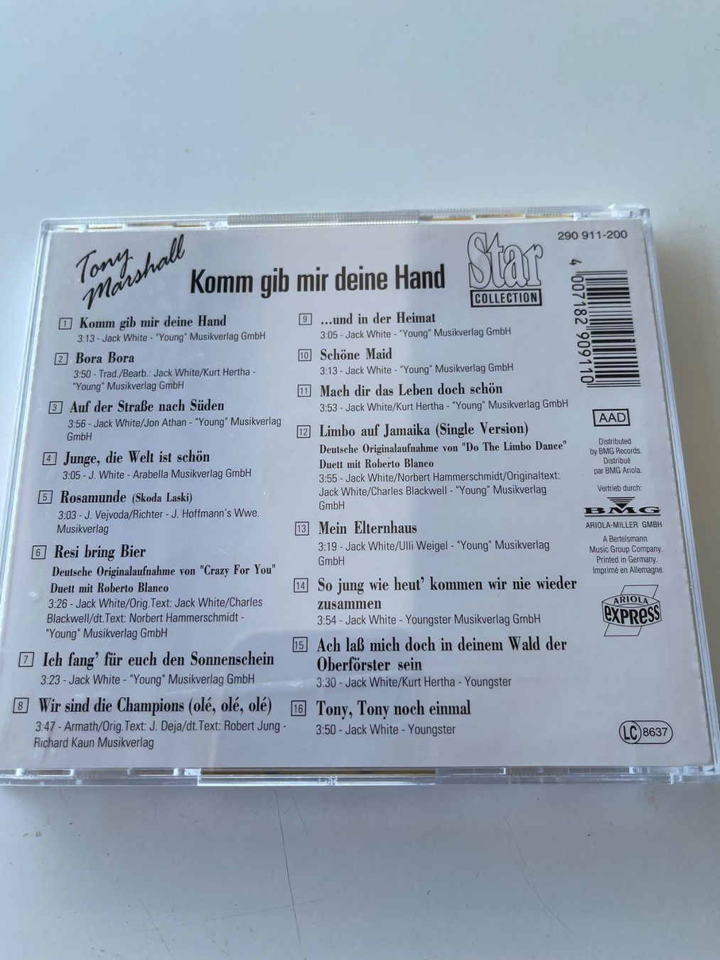 CD: Tony Marshall – Usato da Rüti ZH venduto da alumedien 1