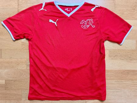 VINTAGE SCHWEIZ Fussball Nati Trikot Puma 164 XS XXS 2008