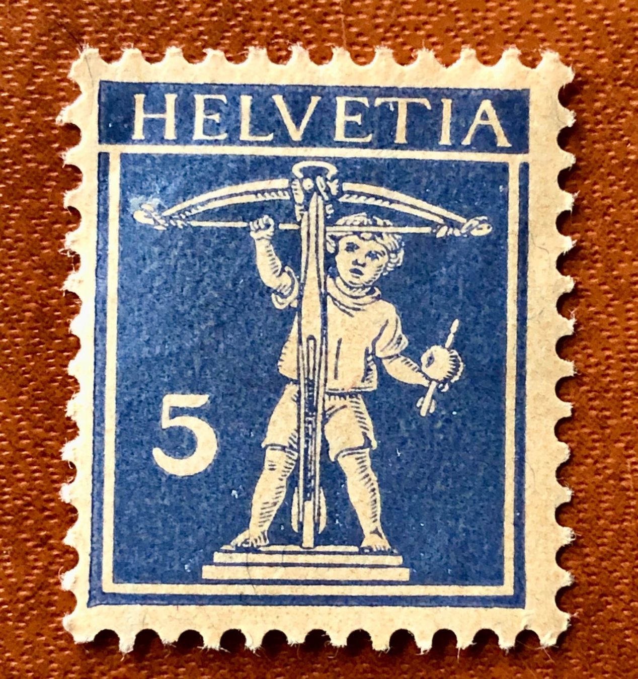 Alle Briefmarken: Tellknabe Nr.157 UNGESTEMPELT     – Gebraucht aus Aarau von Billa007
