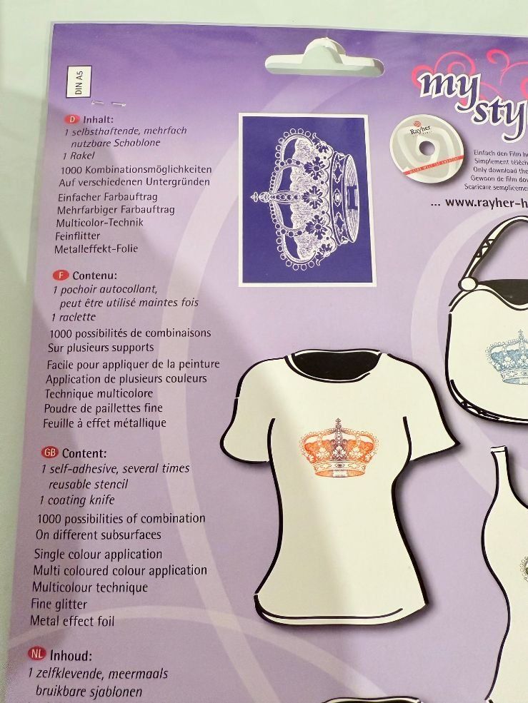 Schablonen: Schablone Krone 5A – Neu und originalverpackt aus Fällanden von Eifachschoen 4