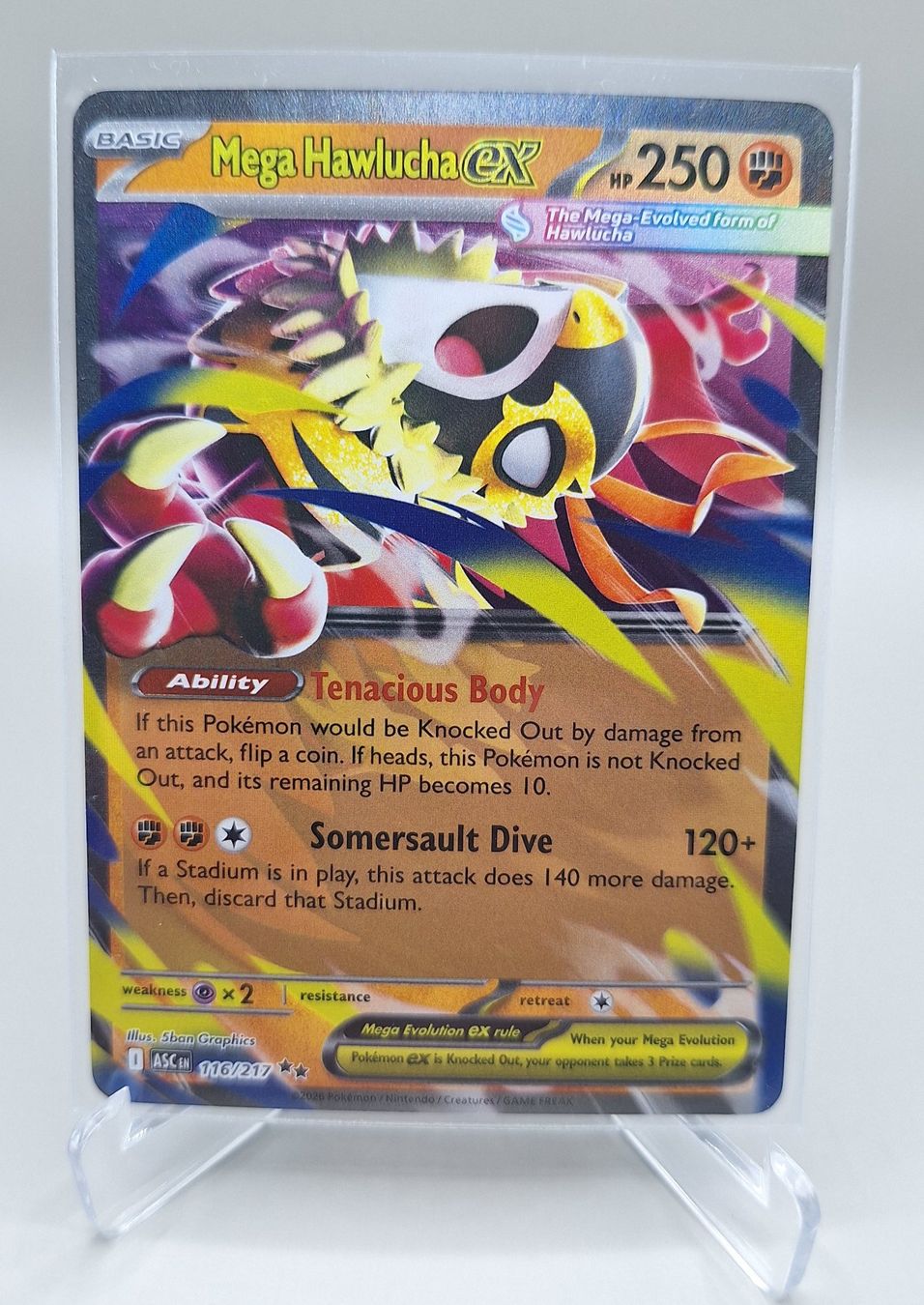 Pokemon Ascended Heroes Mega Hawlucha ex 116/217 EN (Gebraucht) in ...