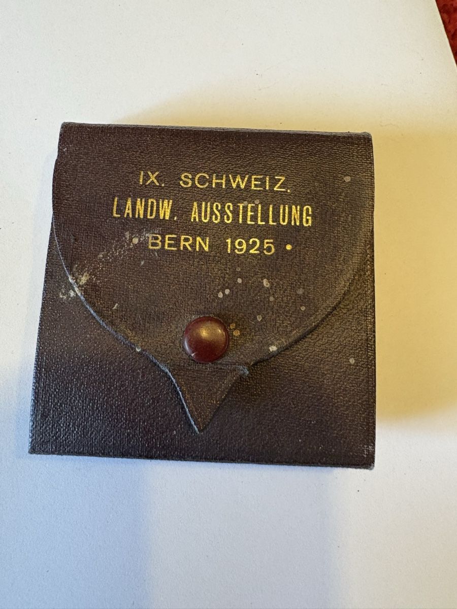 Medaillen: 1925 Bern pflügenden Bauern Motiv – Gebraucht aus Murten von Tzaugg 4