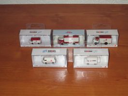 Minis by Lemke lot de 5 camions échelle N 1/160