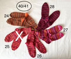 handgestrickte Wollsocken, 40/41