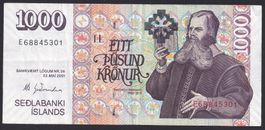 Island 1000 Kronur 2009