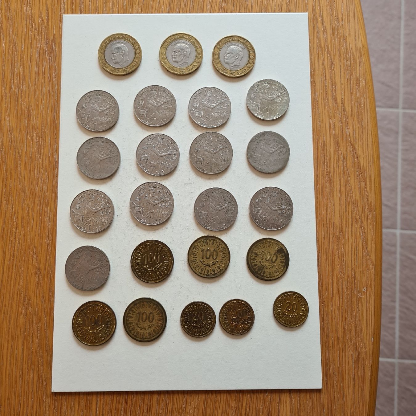 Tutti le monete: 28 Tunesischer Dinar kleines Lot – Usato da Weier im Emmental venduto da Jimmy911