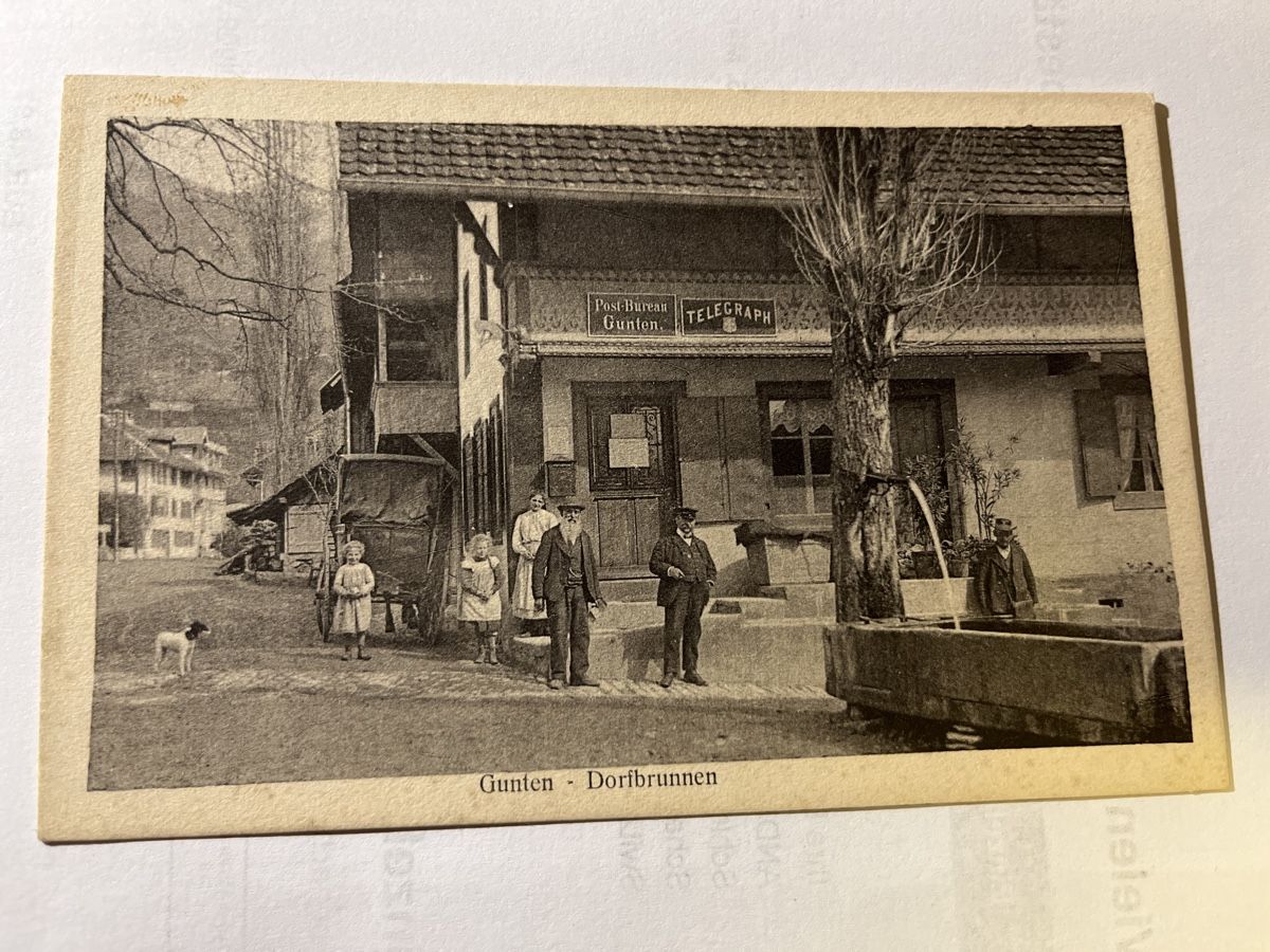 Cartes postales: postbüro Gunten – D'occasion à scharnachtal par Riso500