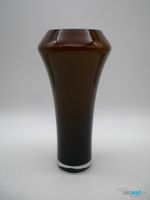 NONAME Vintage-Modernist grosse Braunglas Vase