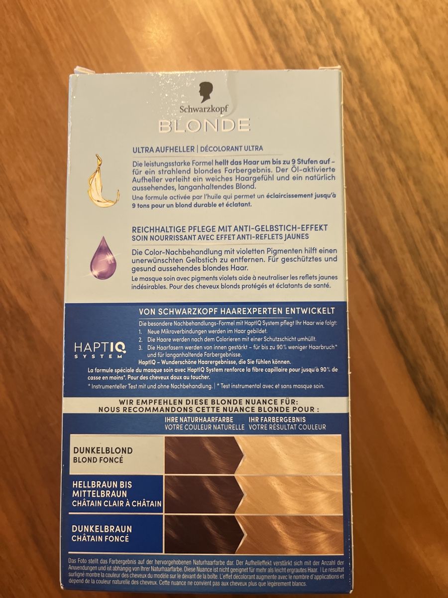 Färbemittel: Haarfärbemittel Blonde Schwarzkopf – Neu und originalverpackt aus Sargans von Pacor 1