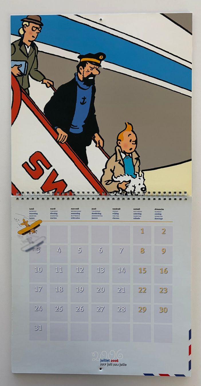 Fumetti: tintin Kalender 2006 - 30x30 cm - NEU – Nuovo (secondo la descrizione) da Biel/Bienne venduto da Meshe12 2
