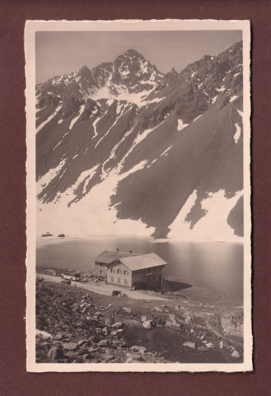 Cartoline postali: FLÜELA-HOSPIZ - Schwarzhorn – Usato da Pully venduto da nicecards