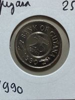Guyana - 25 cents - 1990