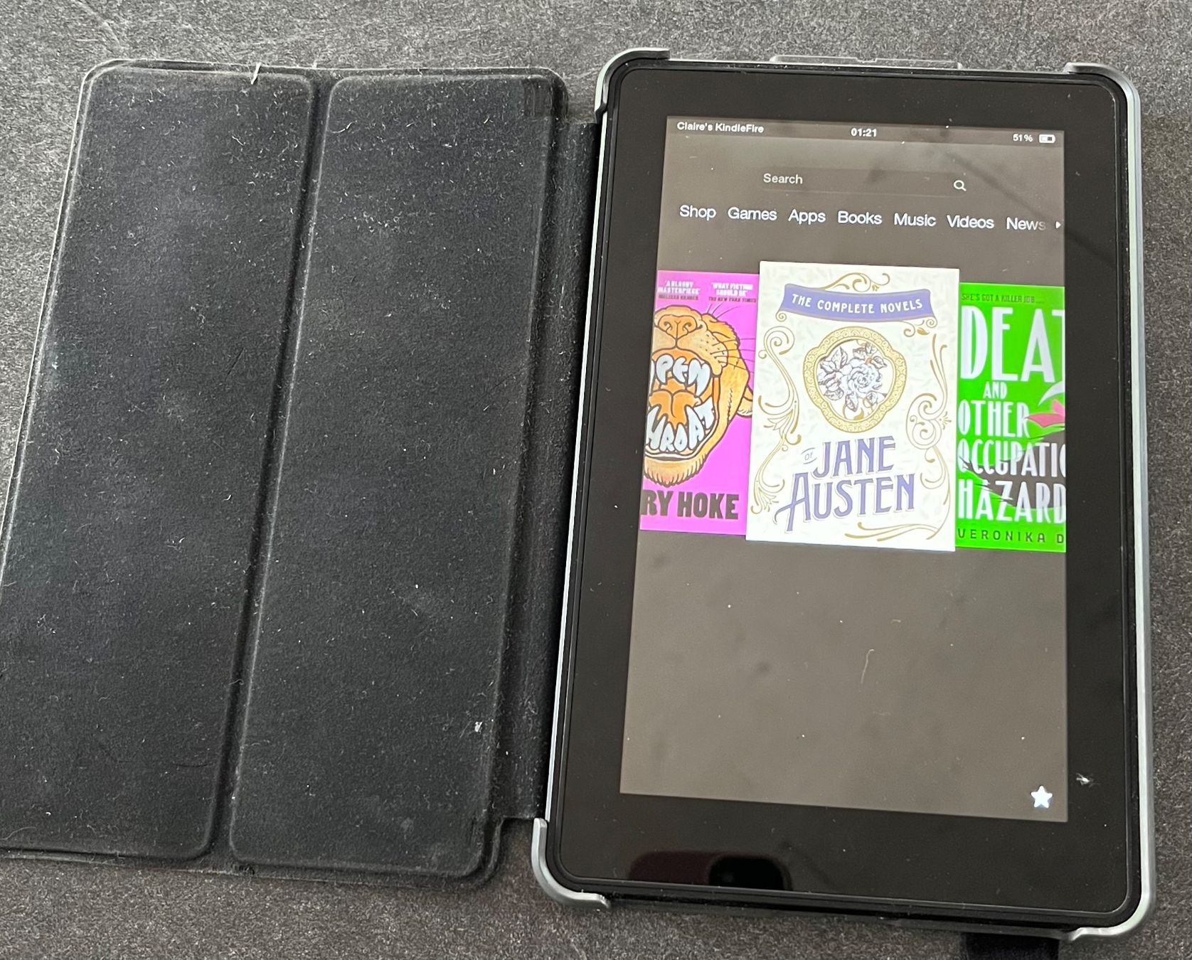 Amazon Tablet PC: Amazon Kindle Fire Tablet Modell D01400 schwarz gebraucht – Gebraucht aus Uetikon am See von PlanetMC 6