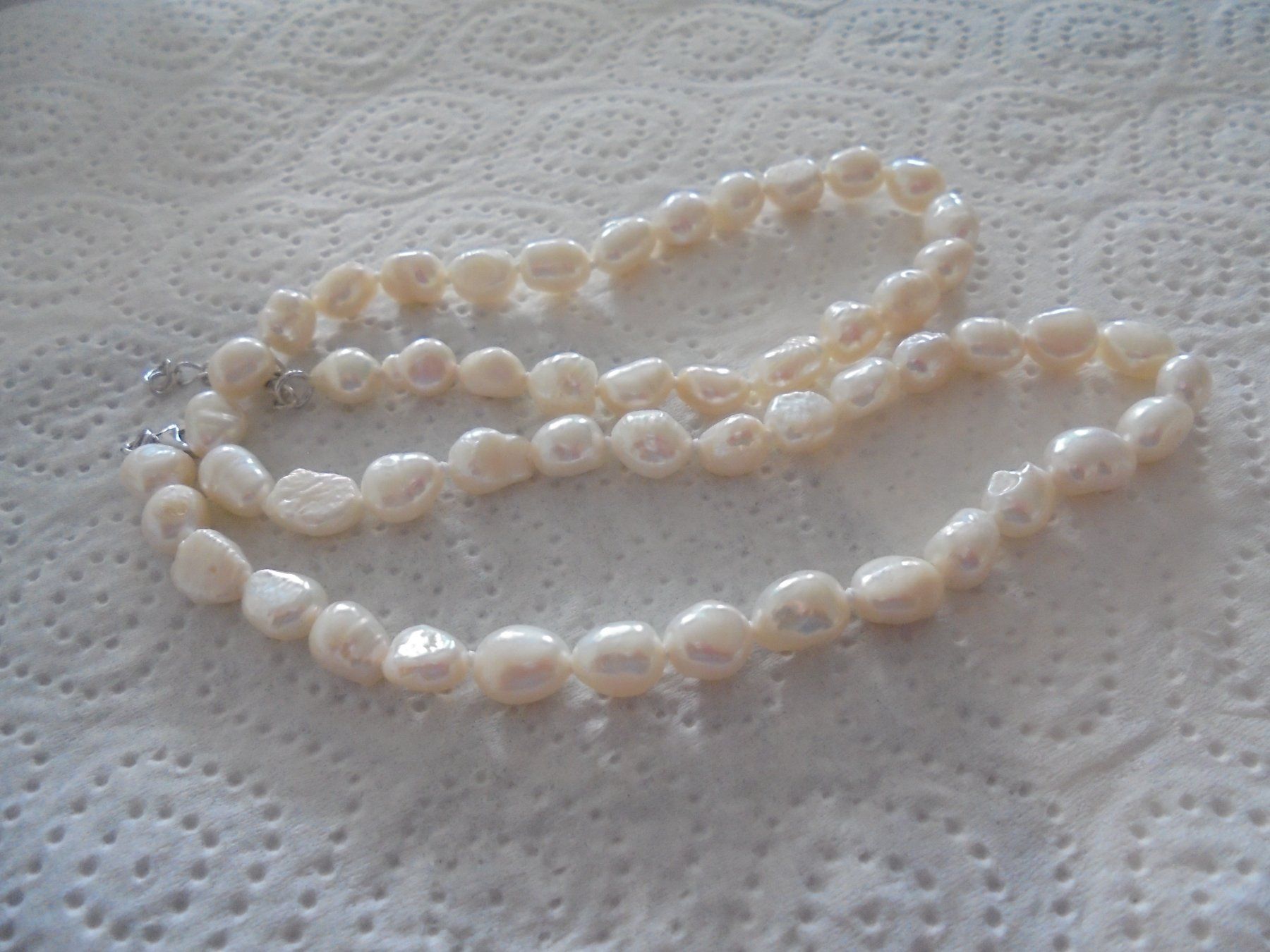 Perle (finte): Echtschmuck: Kette Süsswasserzuchtperlen, Länge 45cm – Nuovo (secondo la descrizione) da Zuchwil venduto da maumauchi