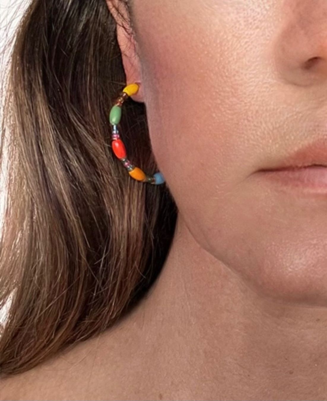 Boucles d'oreille: farbige Creolen - neu - – Neuf (Voir description) à Jona par vanessasupermarket20
