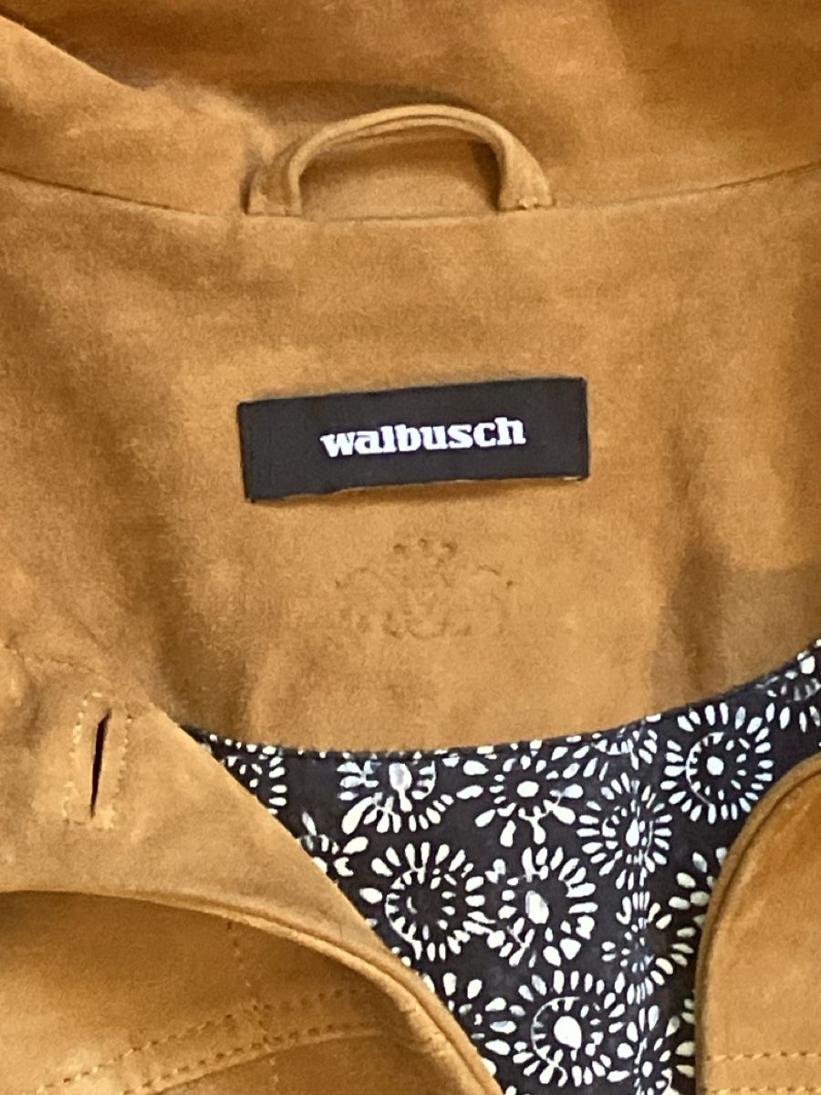 Giacche: Wildlederjacke Walbusch braun gemustertes Innenfutter – Usato da Muralto venduto da jac_hkz5 1