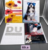 4 Glückwunschkarten, div. Motive, Nr. 69a