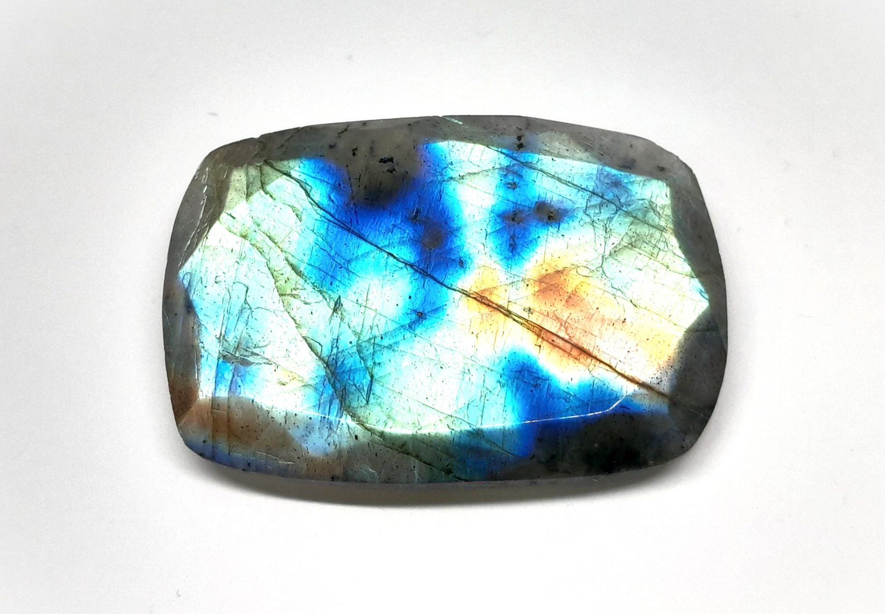Pierres précieuses: 1x Labradorite coussin rectangle ou carré > 42.00 ct – Neuf (Voir description) à Grimisuat par Valgem