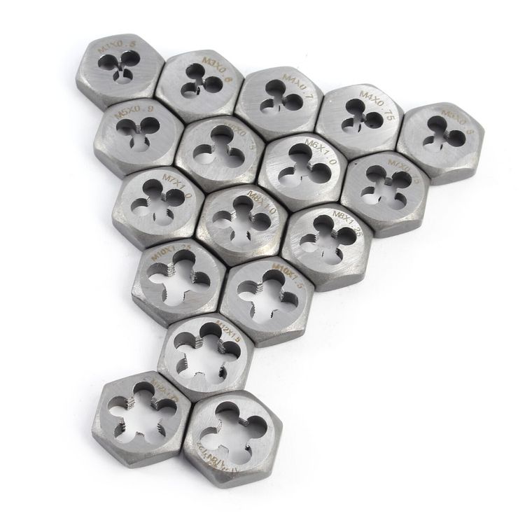 Gewindeschneider Set - 5-teilig Mit 55° BSP-Gewinde Für Rohre Und Maschinen