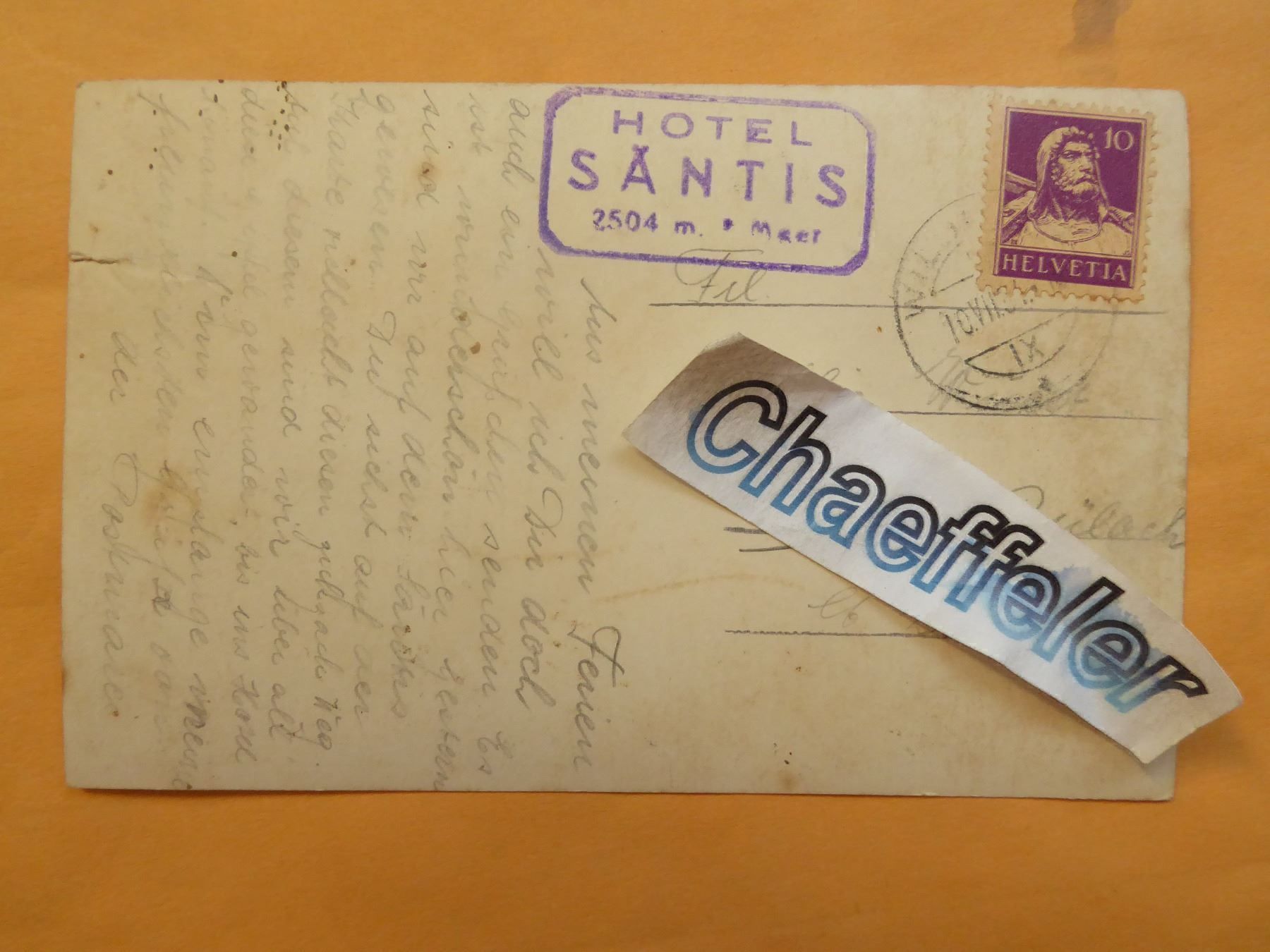 Cartoline postali: Säntis, mit Hotel und observatorium – Difettoso da Zürich venduto da Chaeffeler 1