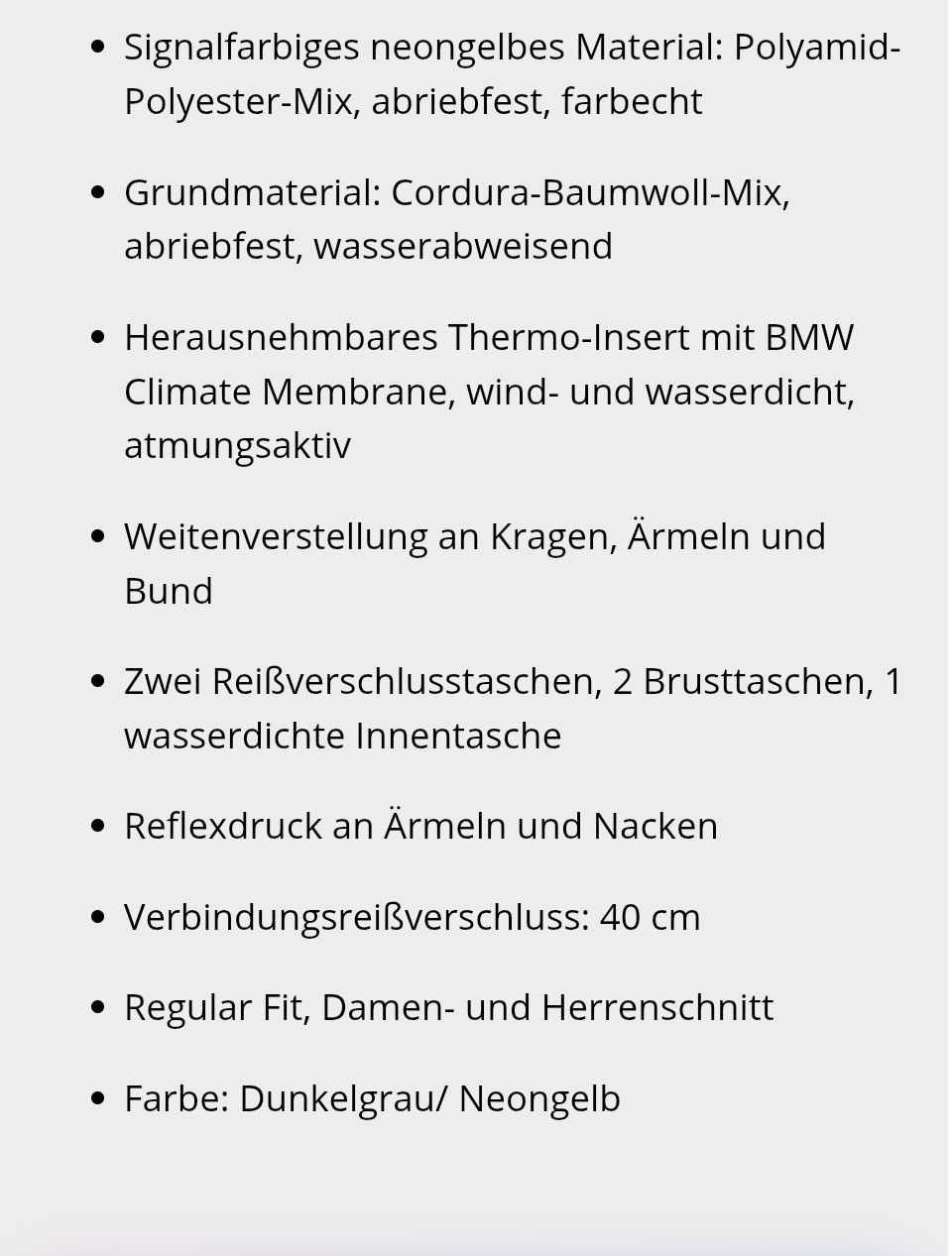 BMW Giacche: BMW Motorradjacke NeonShell Gr. 54 – Nuovo (secondo la descrizione) da Bottmingen venduto da Globi66 8