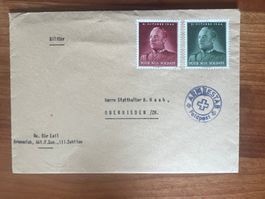 Soldatenbrief mit"Pour nos Soldats" 1944 General Guisan (G9)